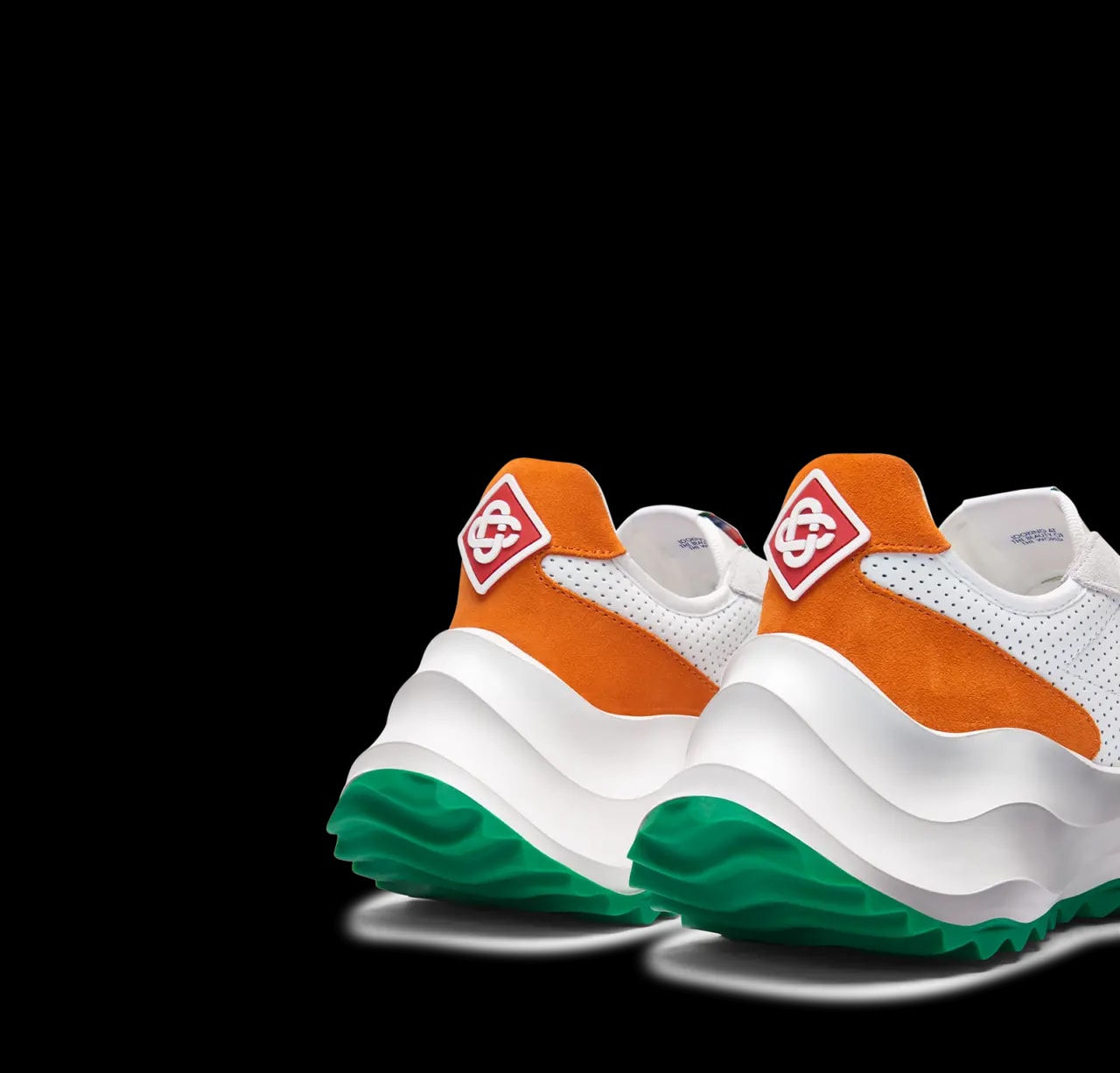 Giày Casablanca Atlantis Sneaker 'White Orange' AF22-SNK-002-02 — ảnh 4