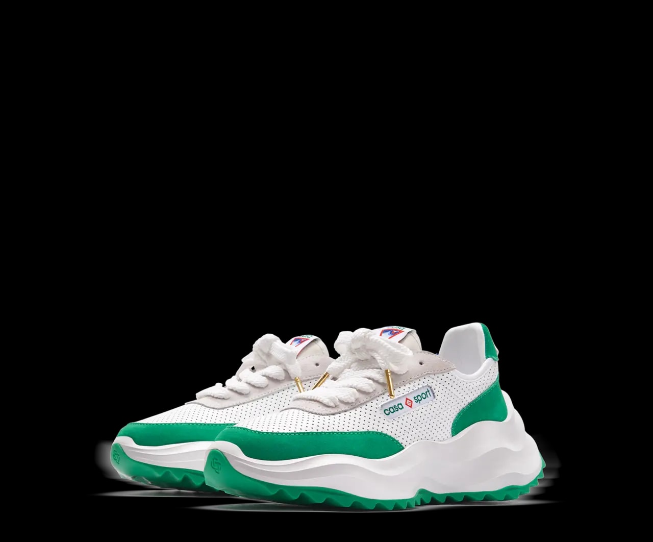 Giày Casablanca Atlantis Sneaker 'White Green' AF22-SNK-002-03 — ảnh 3