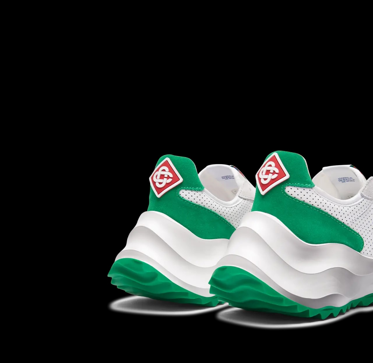Giày Casablanca Atlantis Sneaker 'White Green' AF22-SNK-002-03 — ảnh 5