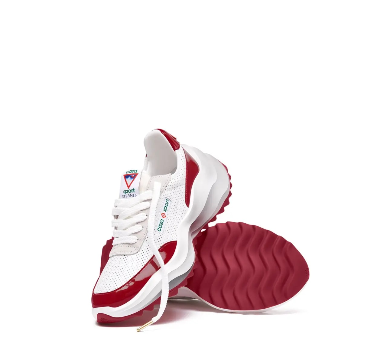 Giày Casablanca Atlantis Sneaker 'White Red' AS23-SNK-015-01 — ảnh 4