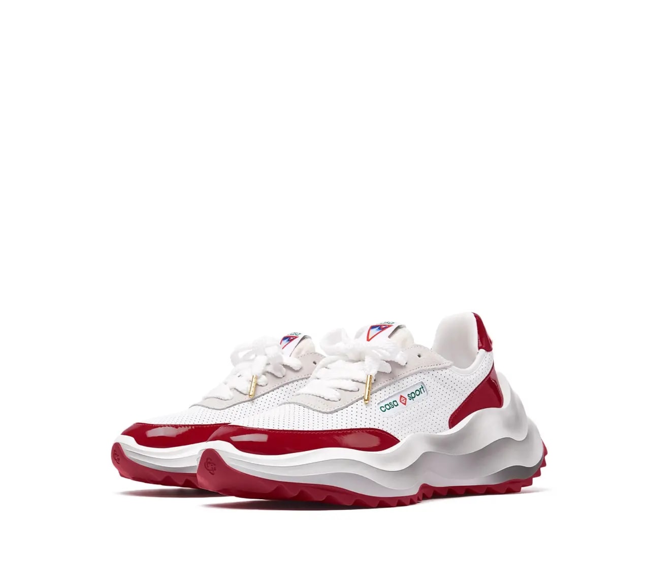 Giày Casablanca Atlantis Sneaker 'White Red' AS23-SNK-015-01 — ảnh 2