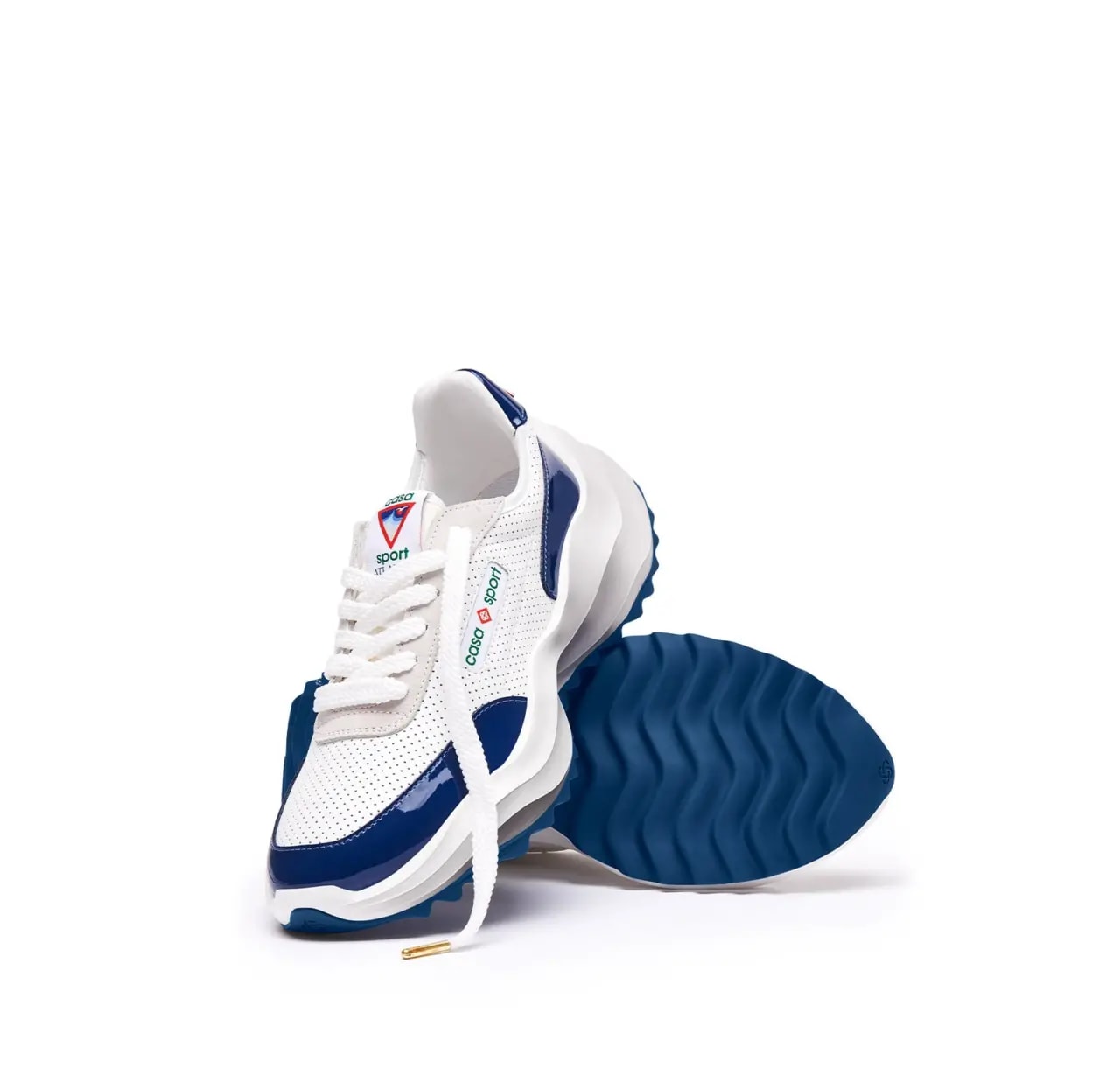 Giày Casablanca Atlantis Sneaker 'White Navy' AS23-SNK-015-03 — ảnh 5