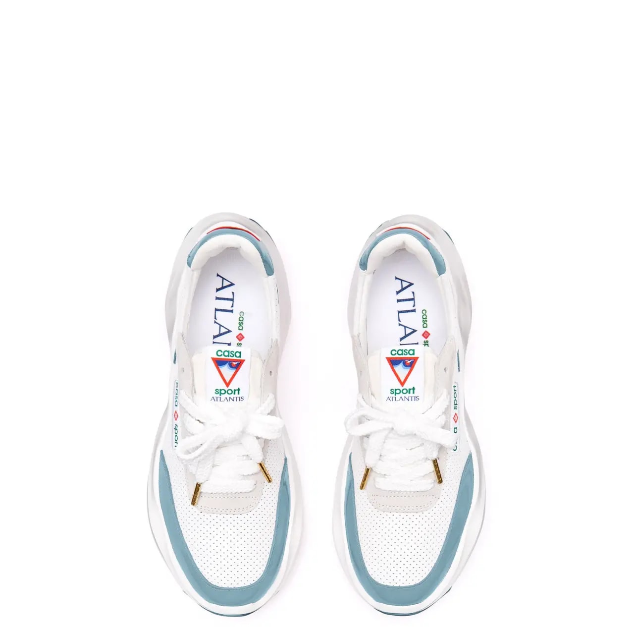 Giày Casablanca Atlantis Sneaker 'White Blue' AS23-SNK-015-04 — ảnh 4