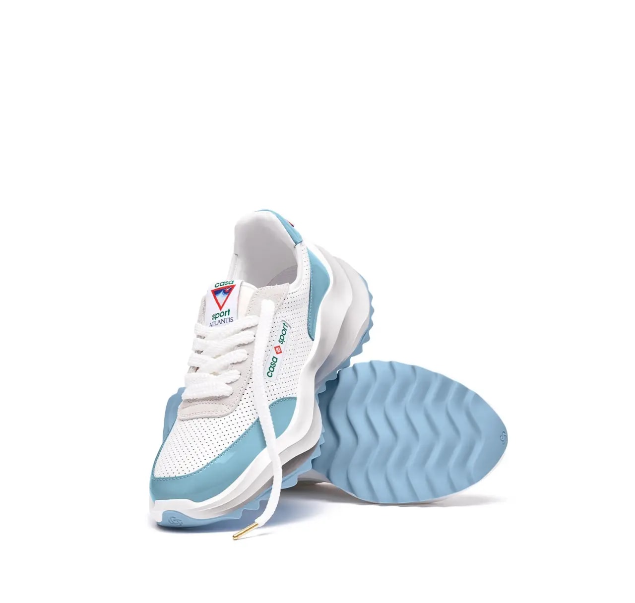 Giày Casablanca Atlantis Sneaker 'White Blue' AS23-SNK-015-04 — ảnh 3