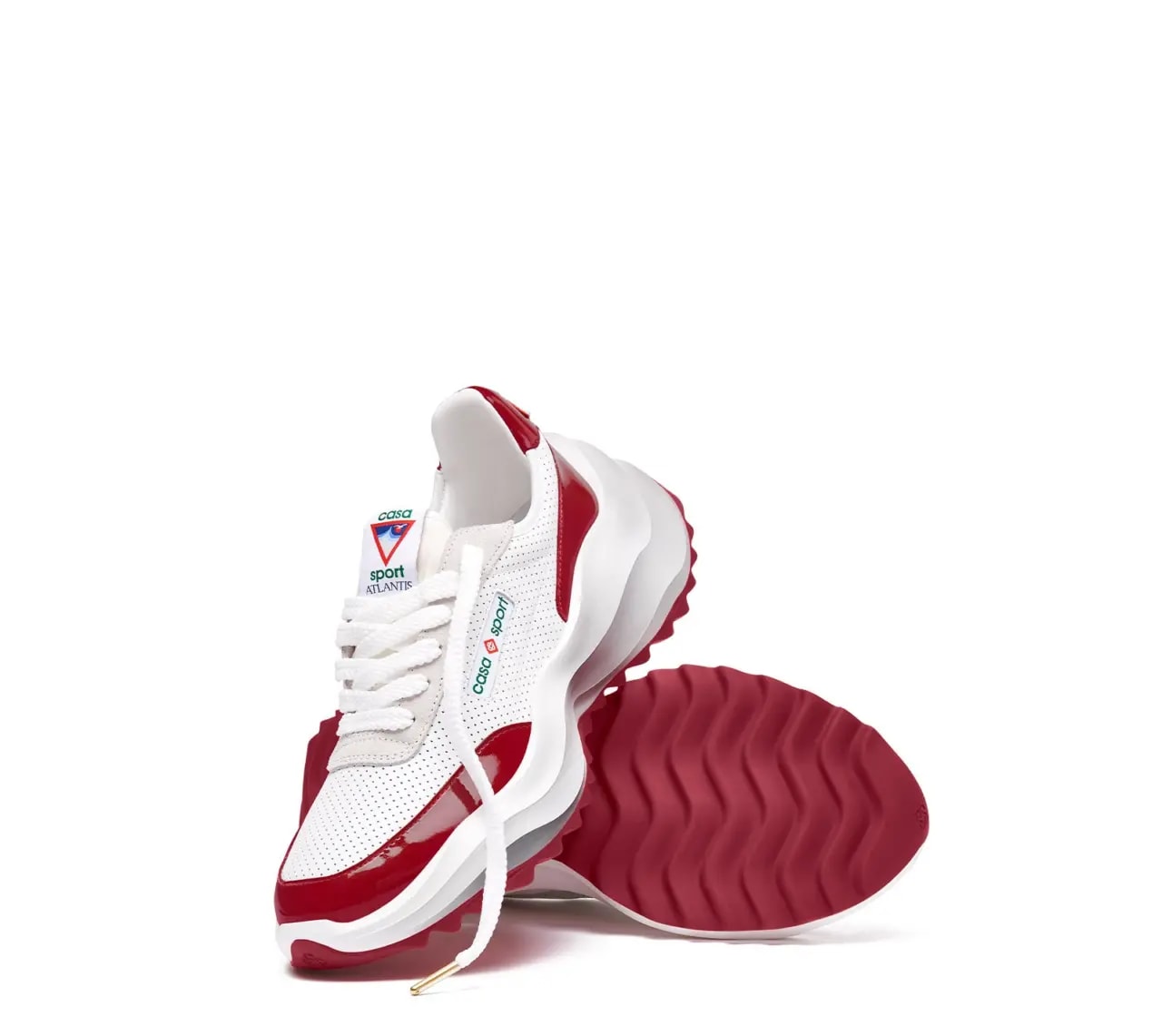 Giày Casablanca Atlantis Sneaker 'White Red' AS23-SNK-016-01 — ảnh 5