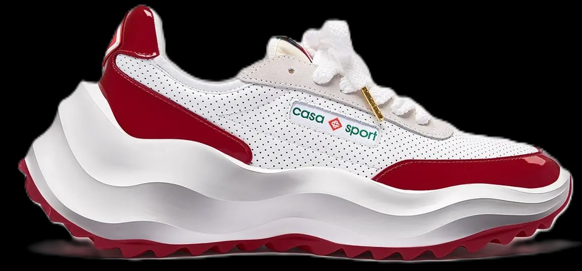 Giày Casablanca Atlantis Sneaker 'White Red' AS23-SNK-016-01 — kich-thuoc: 37.5