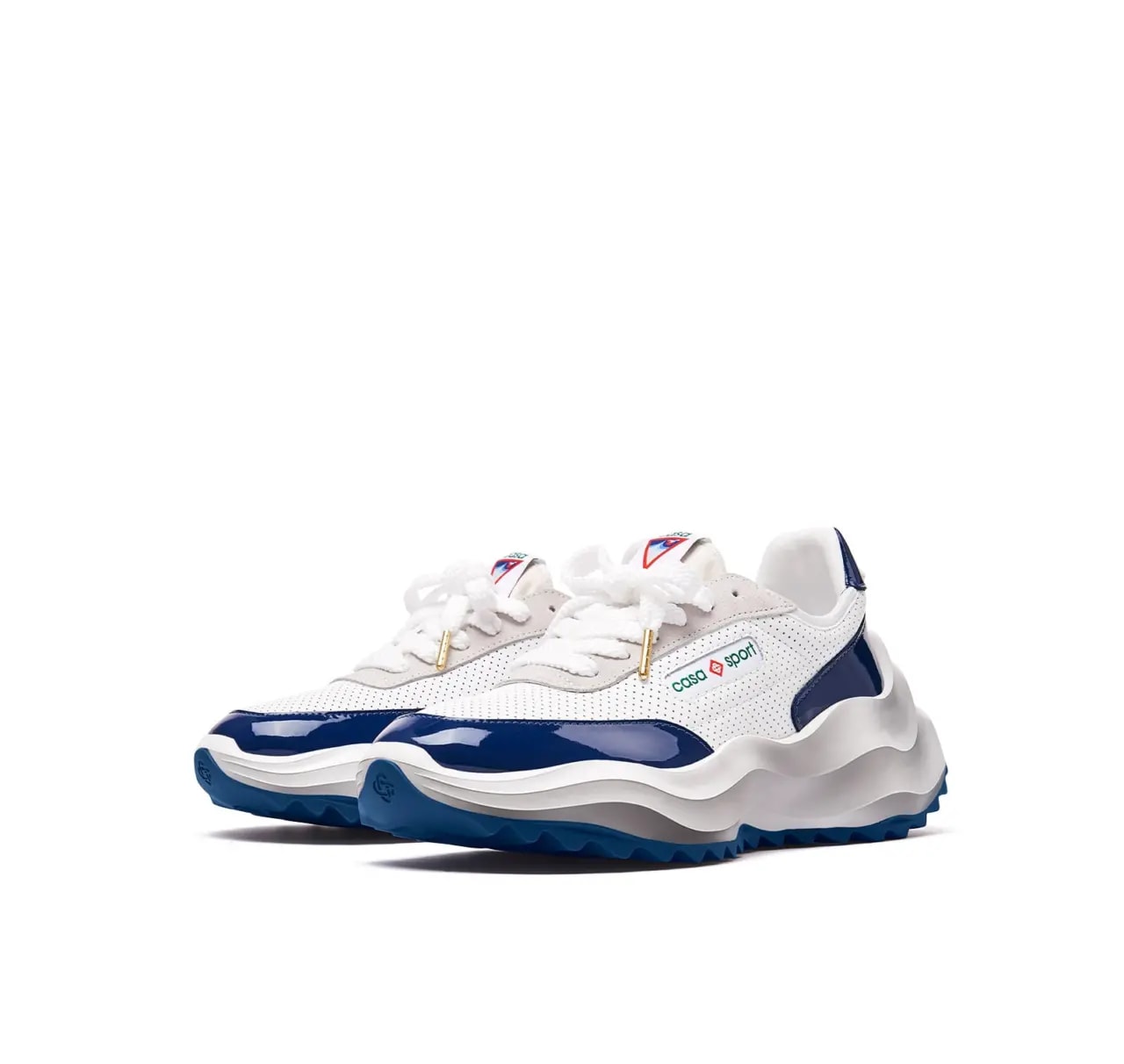 Giày Casablanca Atlantis Sneaker 'White Navy' AS23-SNK-016-03 — ảnh 2