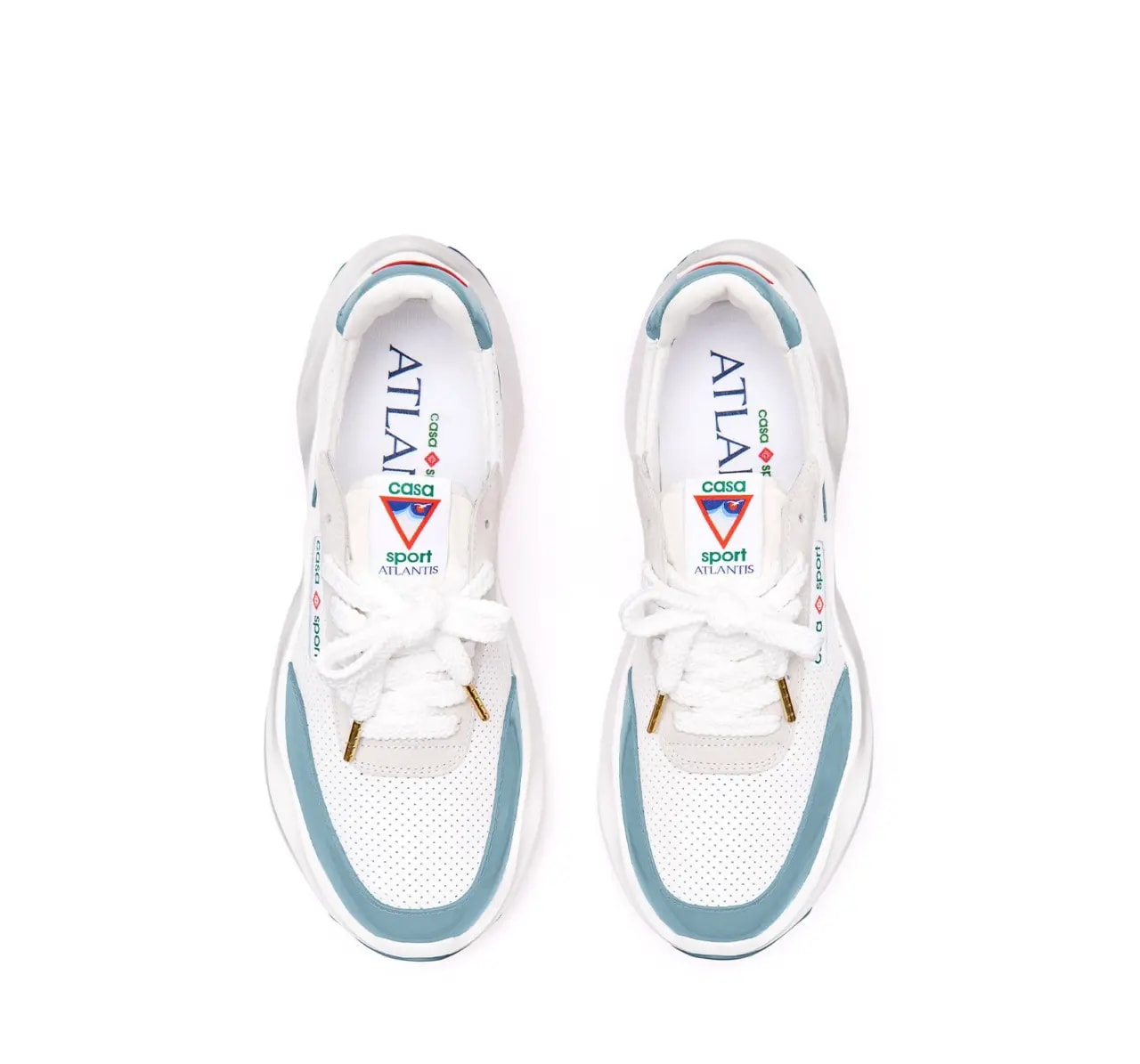 Giày Casablanca Atlantis Sneaker 'White Blue' AS23-SNK-016-04 — ảnh 3