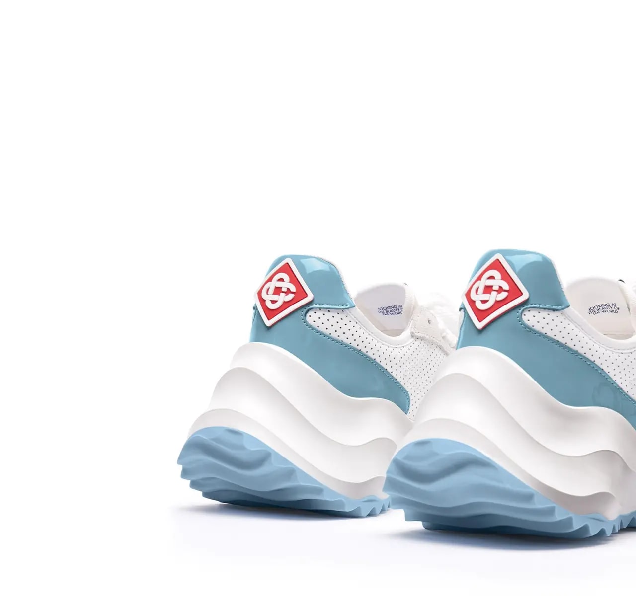 Giày Casablanca Atlantis Sneaker 'White Blue' AS23-SNK-016-04 — ảnh 5