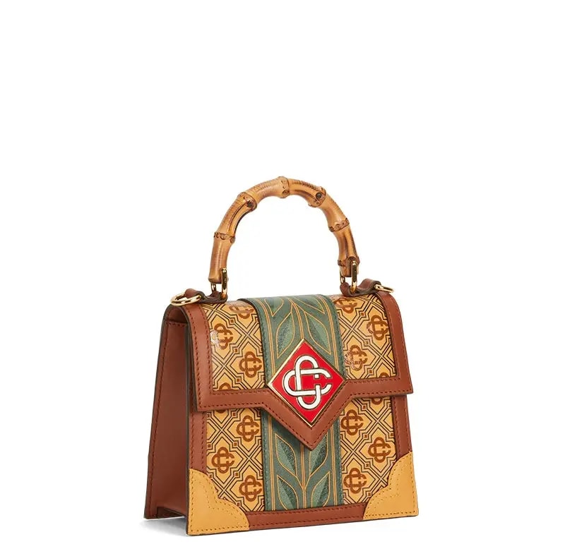 Túi Casablanca Mini Laurel Jeanne 'Brown' AF22-BAG-017-01 — ảnh 4