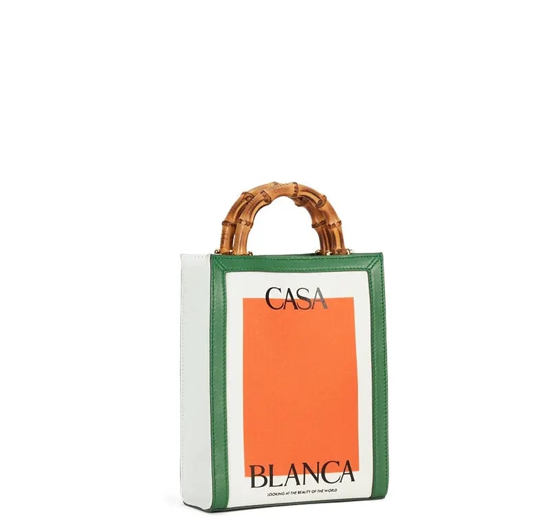 Túi Casablanca Mini Casa Canvas Tote 'Hot Pink' AF22-BAG-023-04 — ảnh 2
