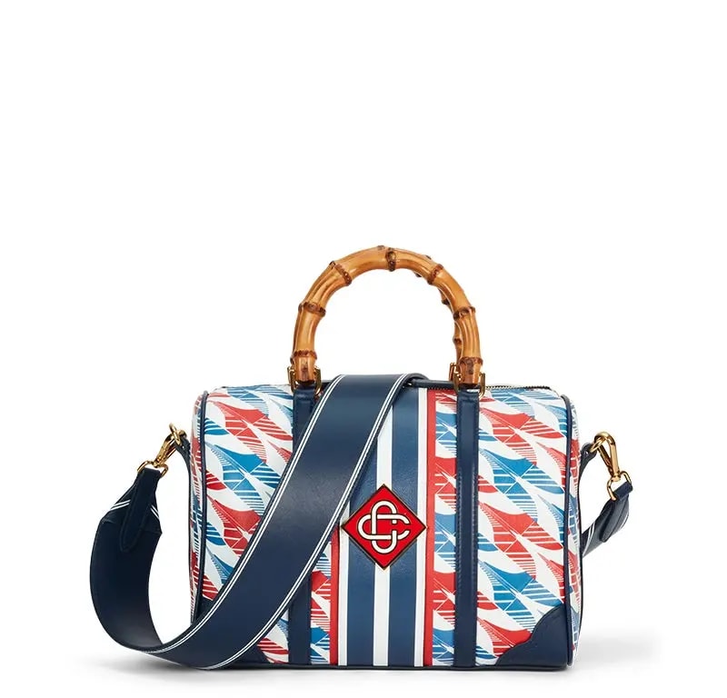 Túi Casablanca Houndstooth Weekender 'Navy' AF22-BAG-016-01 — ảnh 2