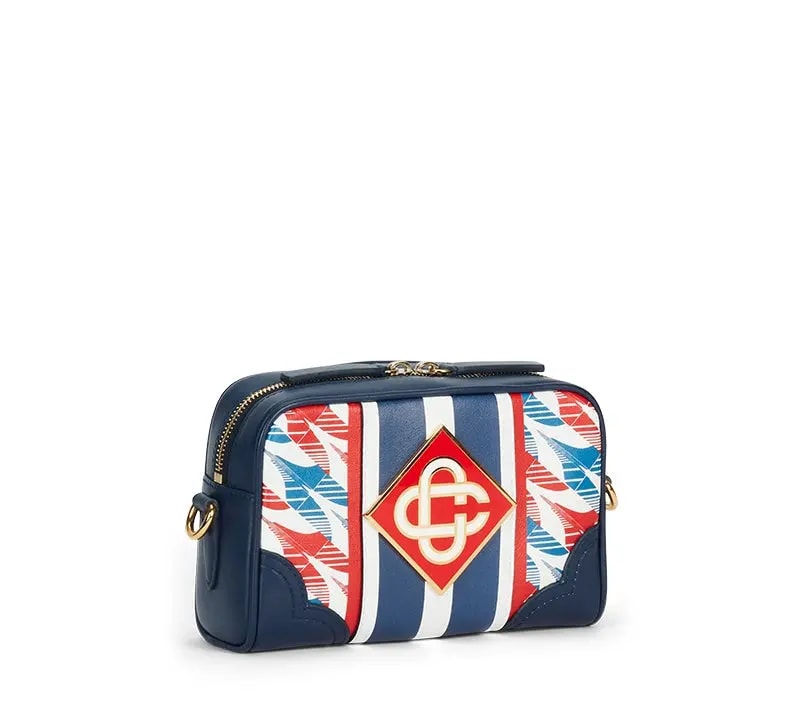 Túi Casablanca Houndstooth Crossbody 'Navy' AF22-BAG-002-03 — ảnh 3