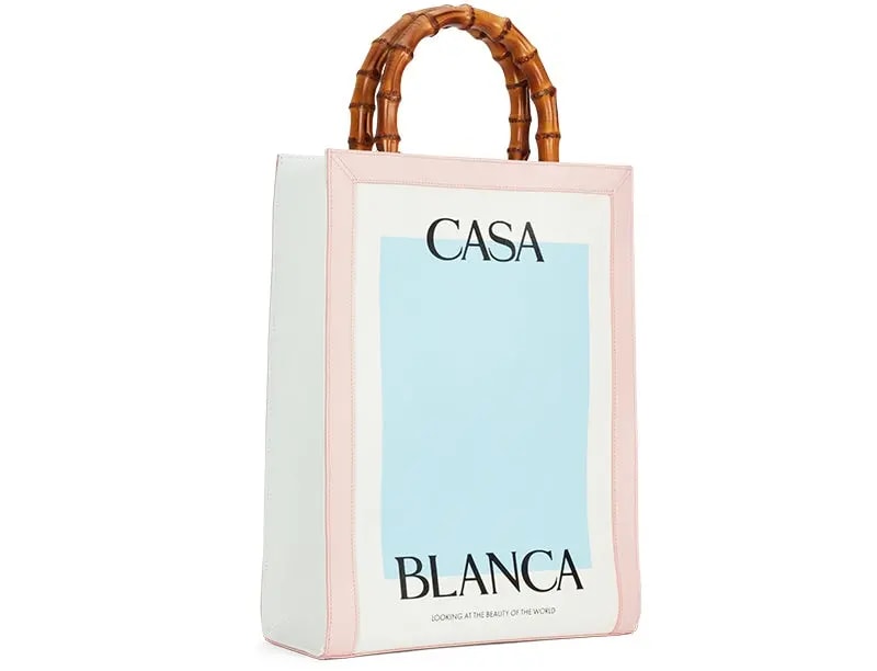 Túi Casablanca Casa Canvas Tote 'Light Blue' AF22-BAG-009-01 — ảnh 2