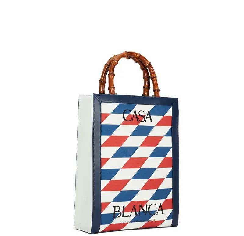 Túi Casablanca Casa Canvas Tote 'Navy' AF22-BAG-009-02 — ảnh 3