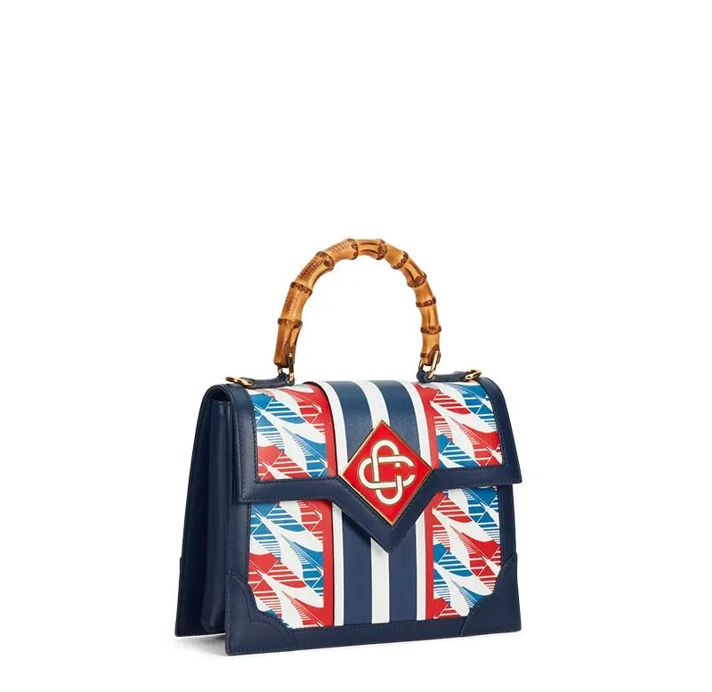 Túi Casablanca Houndstooth Jeanne 'Navy' AF22-BAG-003-03 — ảnh 3