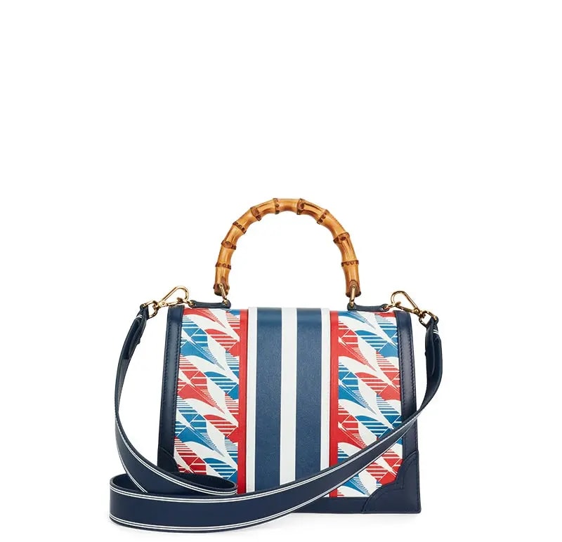Túi Casablanca Houndstooth Jeanne 'Navy' AF22-BAG-003-03 — ảnh 2