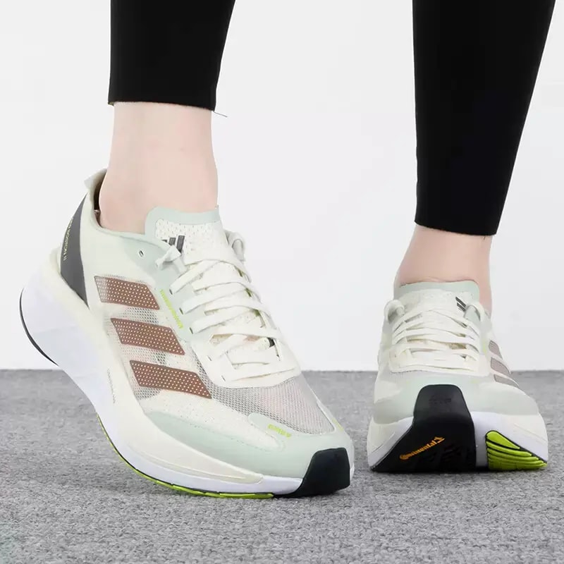 Giày Adidas Adizero Boston 11 Shanghai Marathon 'White Green' ID4443 — ảnh 3