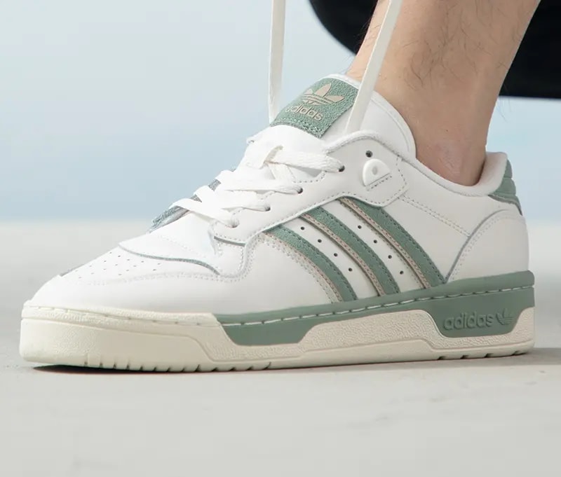 Giày Adidas Rivalry Low 'White Silver Green' IG6309 — ảnh 4
