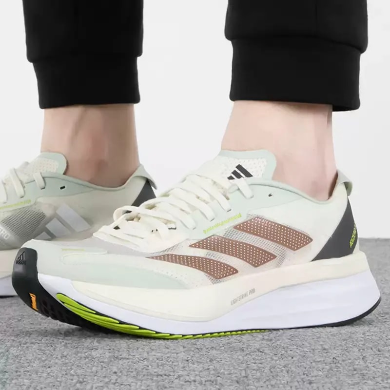 Giày Adidas Adizero Boston 11 Shanghai Marathon 'White Green' ID4443 — ảnh 2