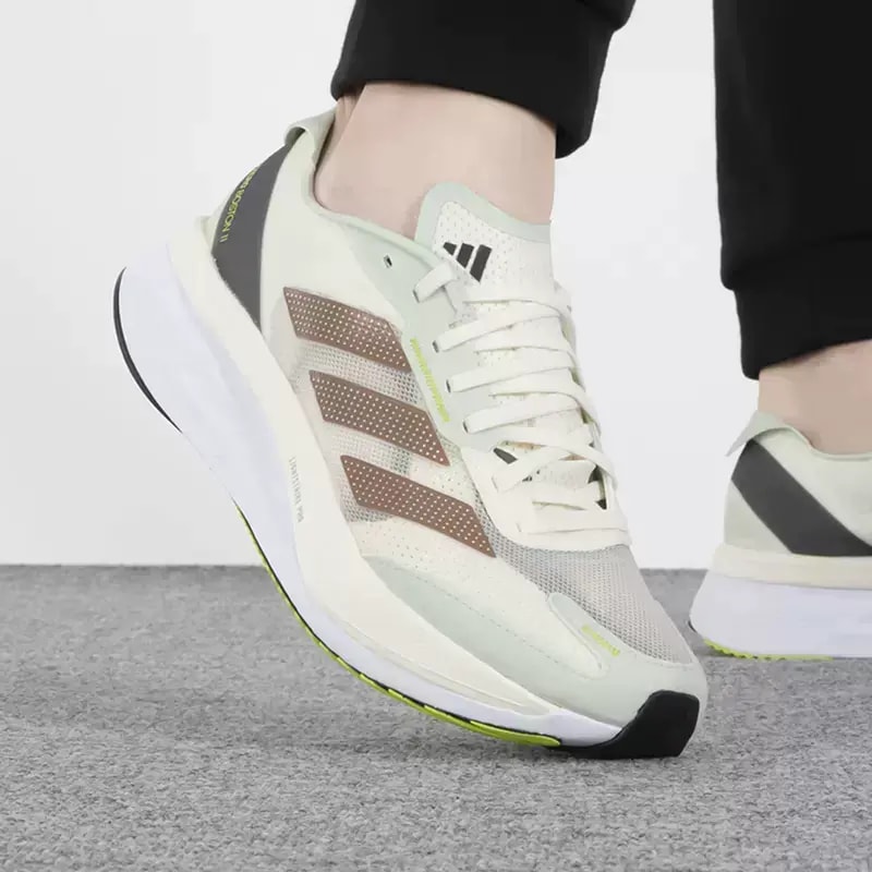 Giày Adidas Adizero Boston 11 Shanghai Marathon 'White Green' ID4443 — ảnh 4