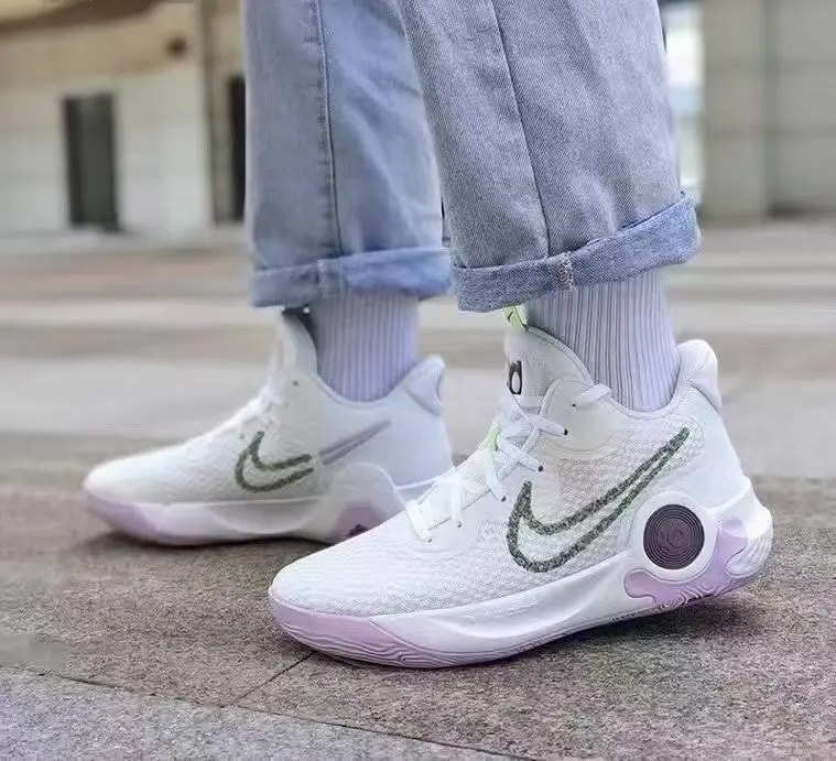 Giày Nike KD Trey 5 IX EP 'White Lime Light Purple' DJ6922-100 — ảnh 2
