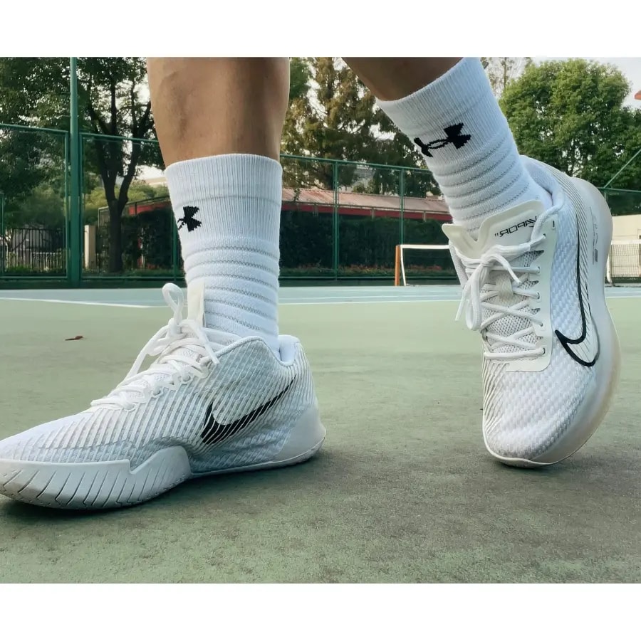 Giày Nike Court Air Zoom Vapor 11 'White Black' DR6965-100 — ảnh 5