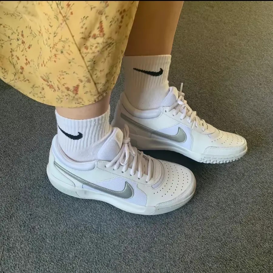 Giày Nike Court Zoom Lite 3 'White Silver' DH1042-101 — ảnh 3