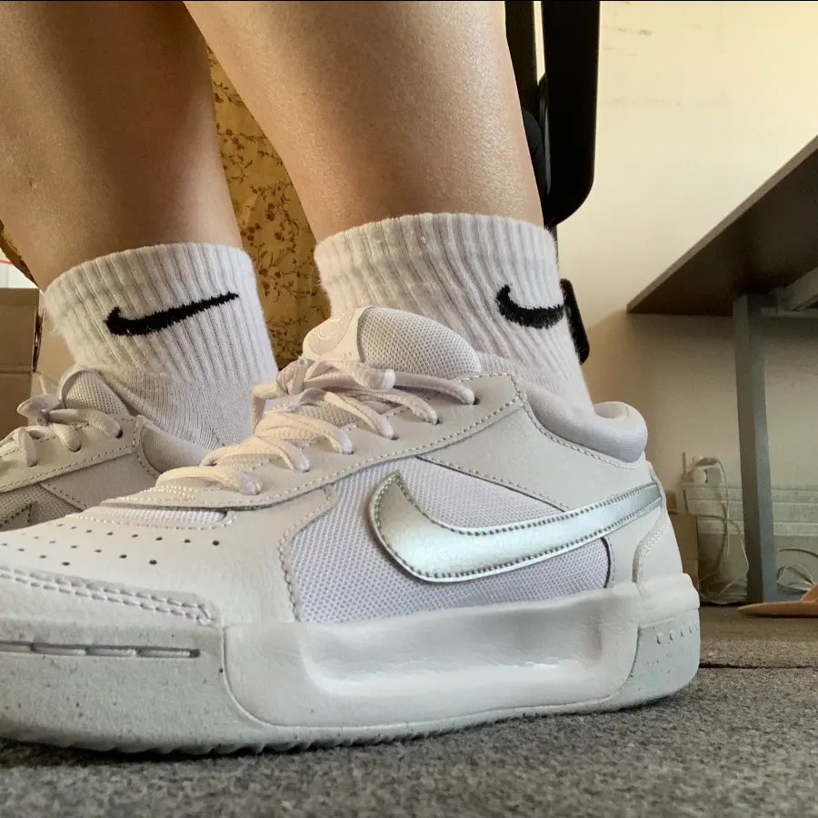 Giày Nike Court Zoom Lite 3 'White Silver' DH1042-101 — ảnh 4