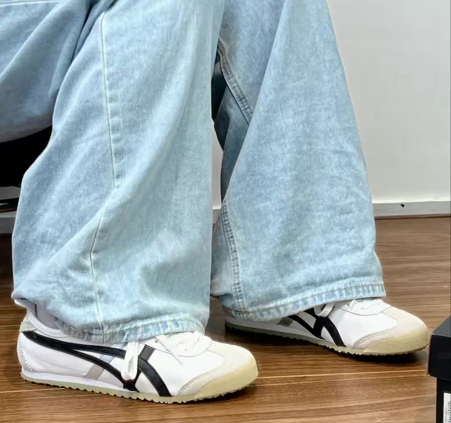 Giày Onitsuka Tiger Mexico 66 'White Black' DL408-0190 — ảnh 5