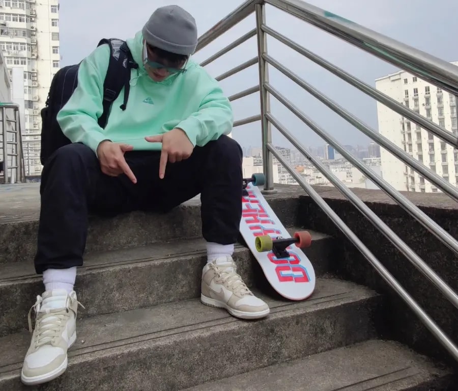 Giày Nike Dunk High 'Tan Suede White' DQ7679-001 — ảnh 4