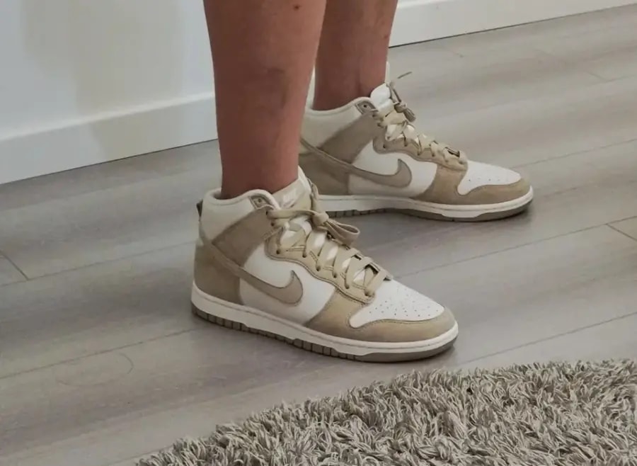 Giày Nike Dunk High 'Tan Suede White' DQ7679-001 — ảnh 5
