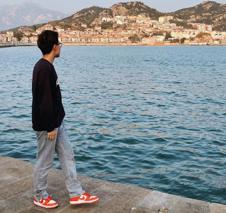 Giày Nike Dunk Low ‘Cracked Orange’ FN7773-001 — ảnh 3