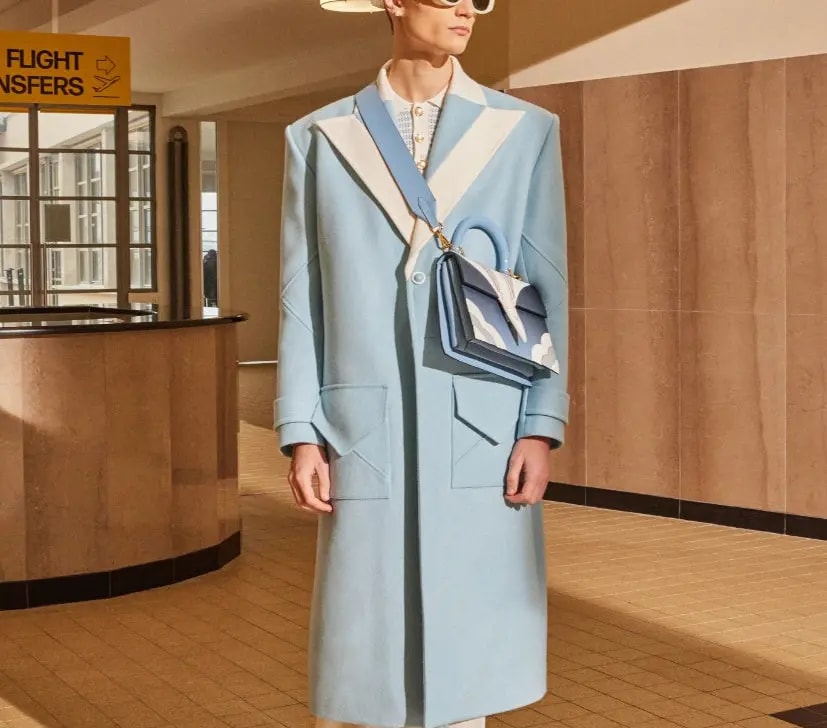 Túi Casablanca Flight Jeanne 'Navy' AF22-BAG-028-01 — ảnh 2