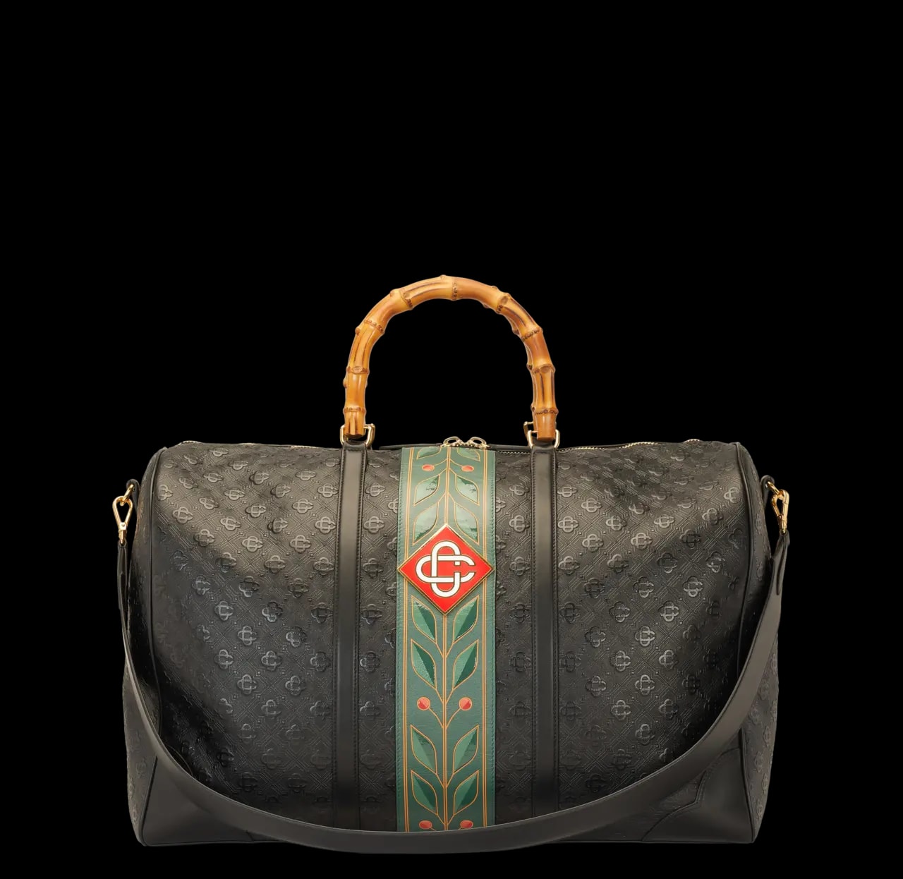 Túi Casablanca Monogram Weekender 'Black' AS23-BAG-004-02 — ảnh 2