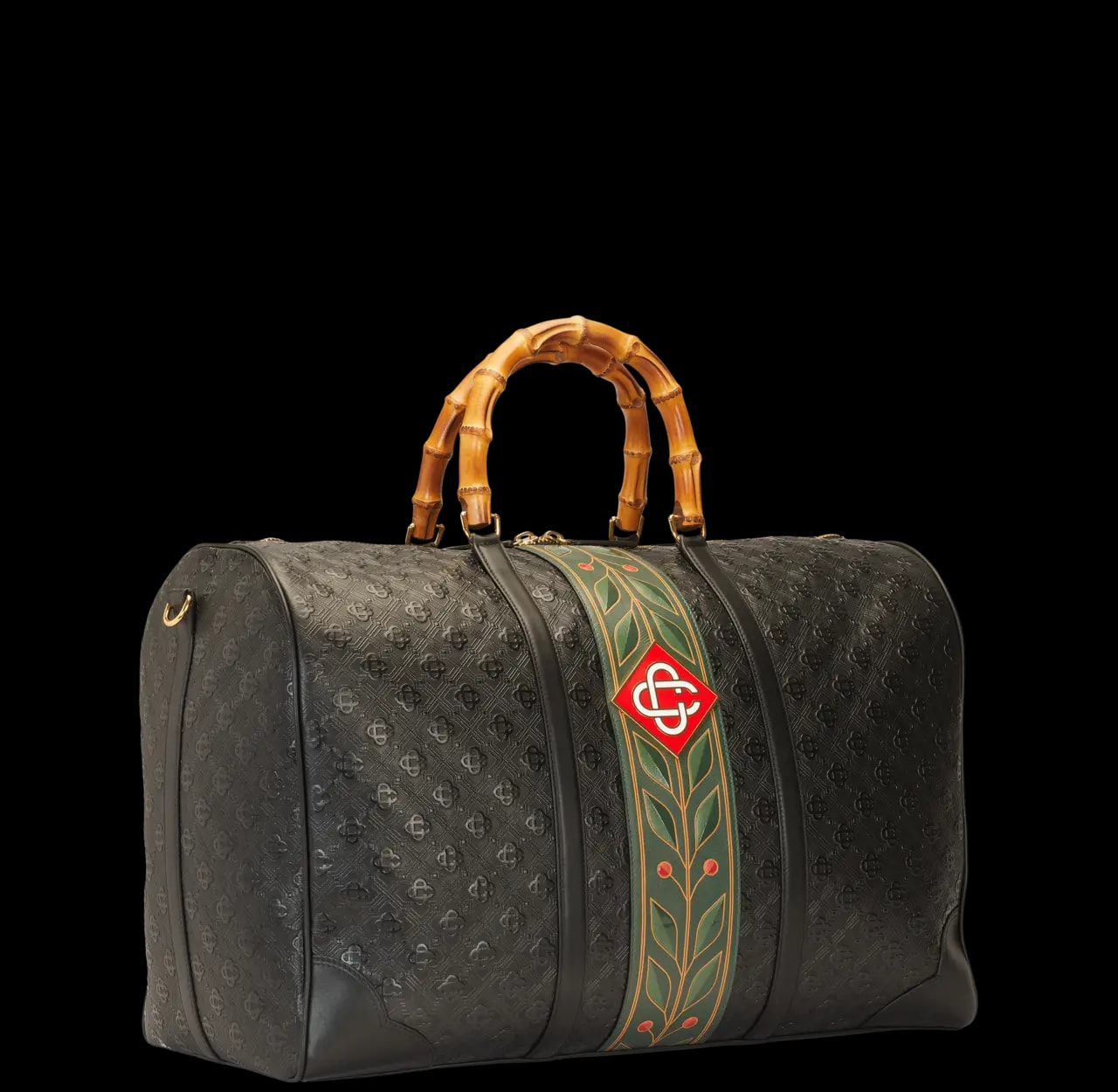 Túi Casablanca Monogram Weekender 'Black' AS23-BAG-004-02 — ảnh 3