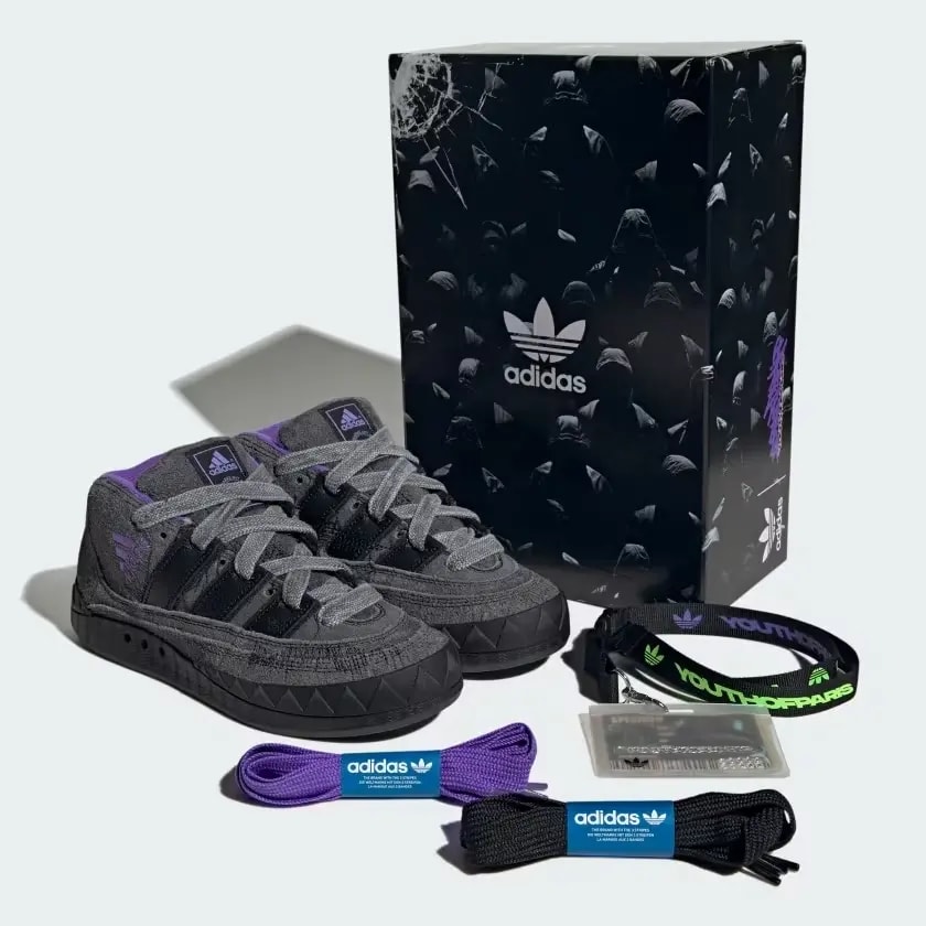 Giày Adidas x Youth of Paris Adimatic Mid 'Black' IE8359 — ảnh 2