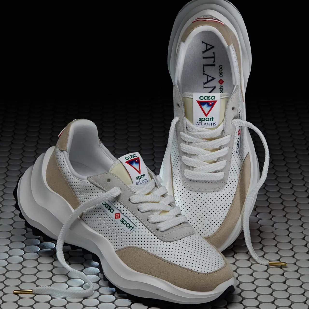 Giày Casablanca Atlantis Sneaker 'Off White' AF22-SNK-002-01 — ảnh 2