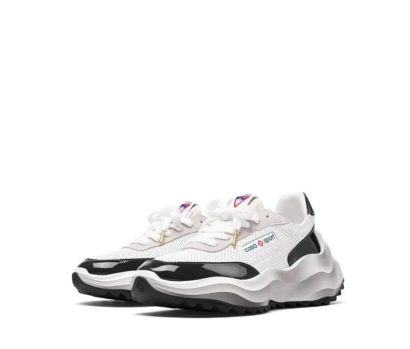 Giày Casablanca Atlantis Sneaker 'White Black' AF23-SNK-019M-01 — ảnh 2