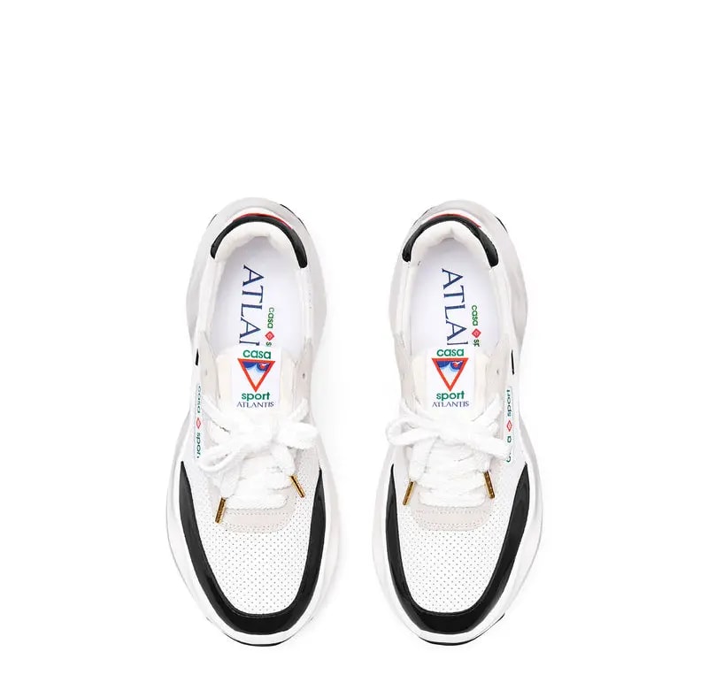 Giày Casablanca Atlantis Sneaker 'White Black' AF23-SNK-019M-01 — ảnh 3