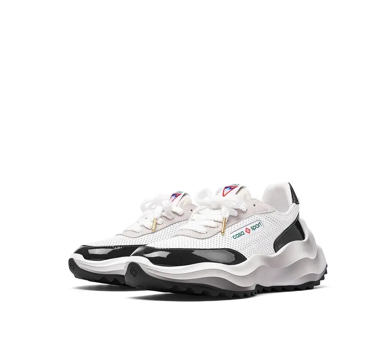 Giày Casablanca Atlantis Sneaker 'White Black' AF23-SNK-019W-01 — ảnh 2