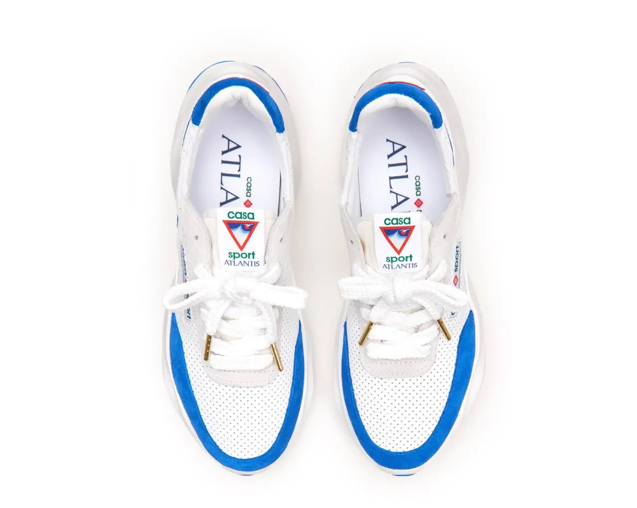 Giày Casablanca Atlantis Sneaker 'White Blue' AF22-SNK-001-05 — ảnh 4