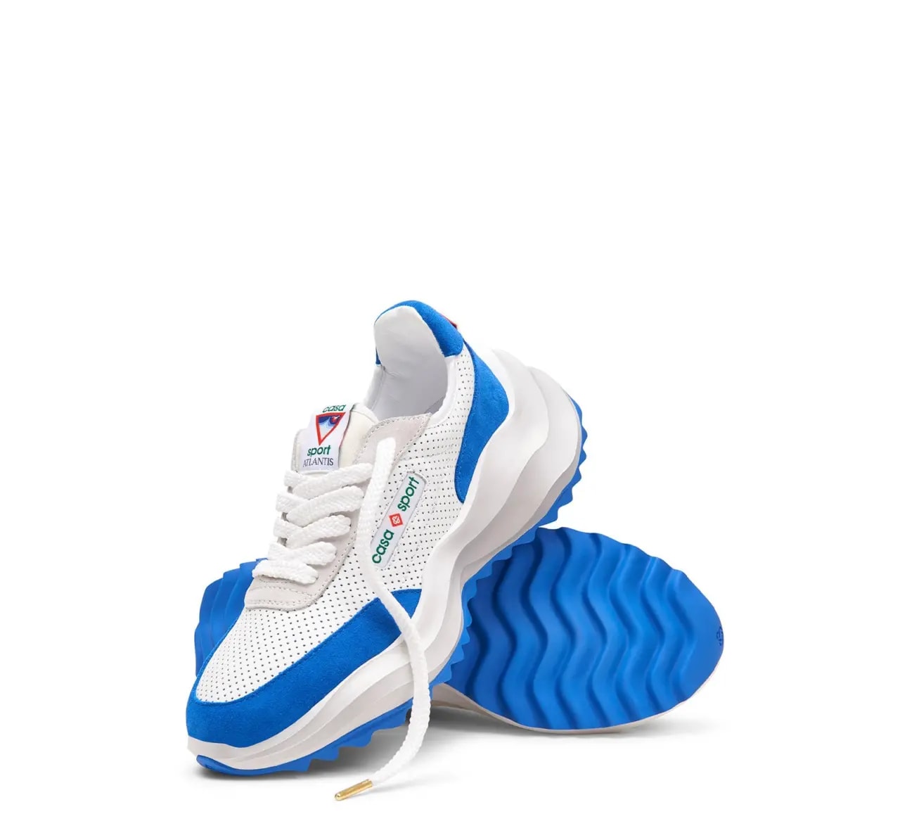 Giày Casablanca Atlantis Sneaker 'White Blue' AF22-SNK-002-05 — ảnh 5