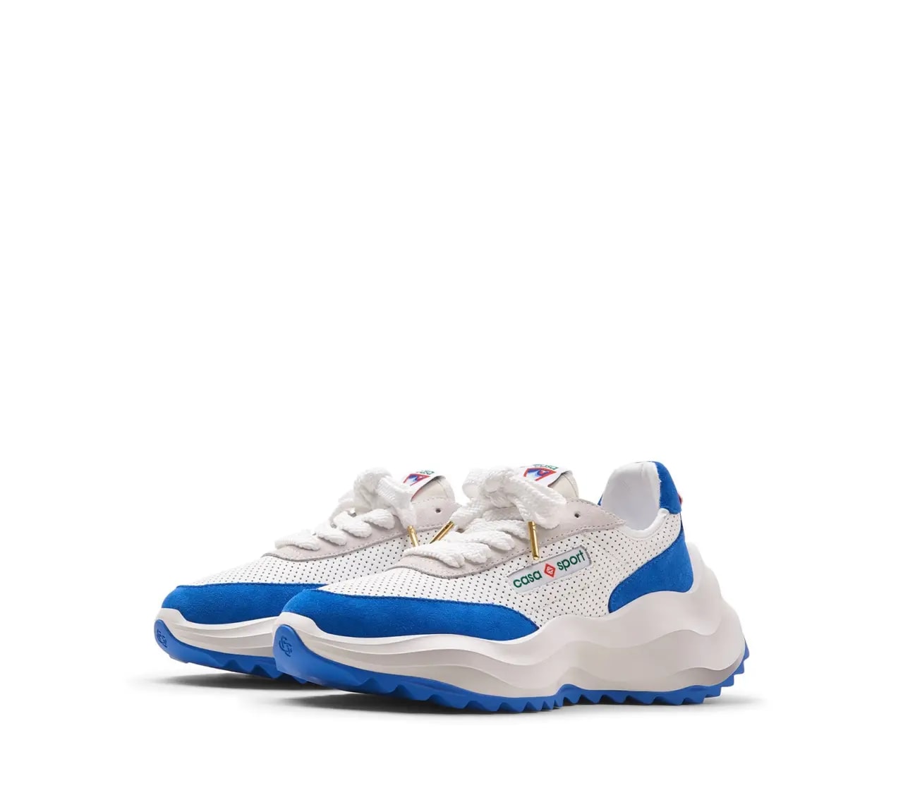 Giày Casablanca Atlantis Sneaker 'White Blue' AF22-SNK-002-05 — ảnh 3