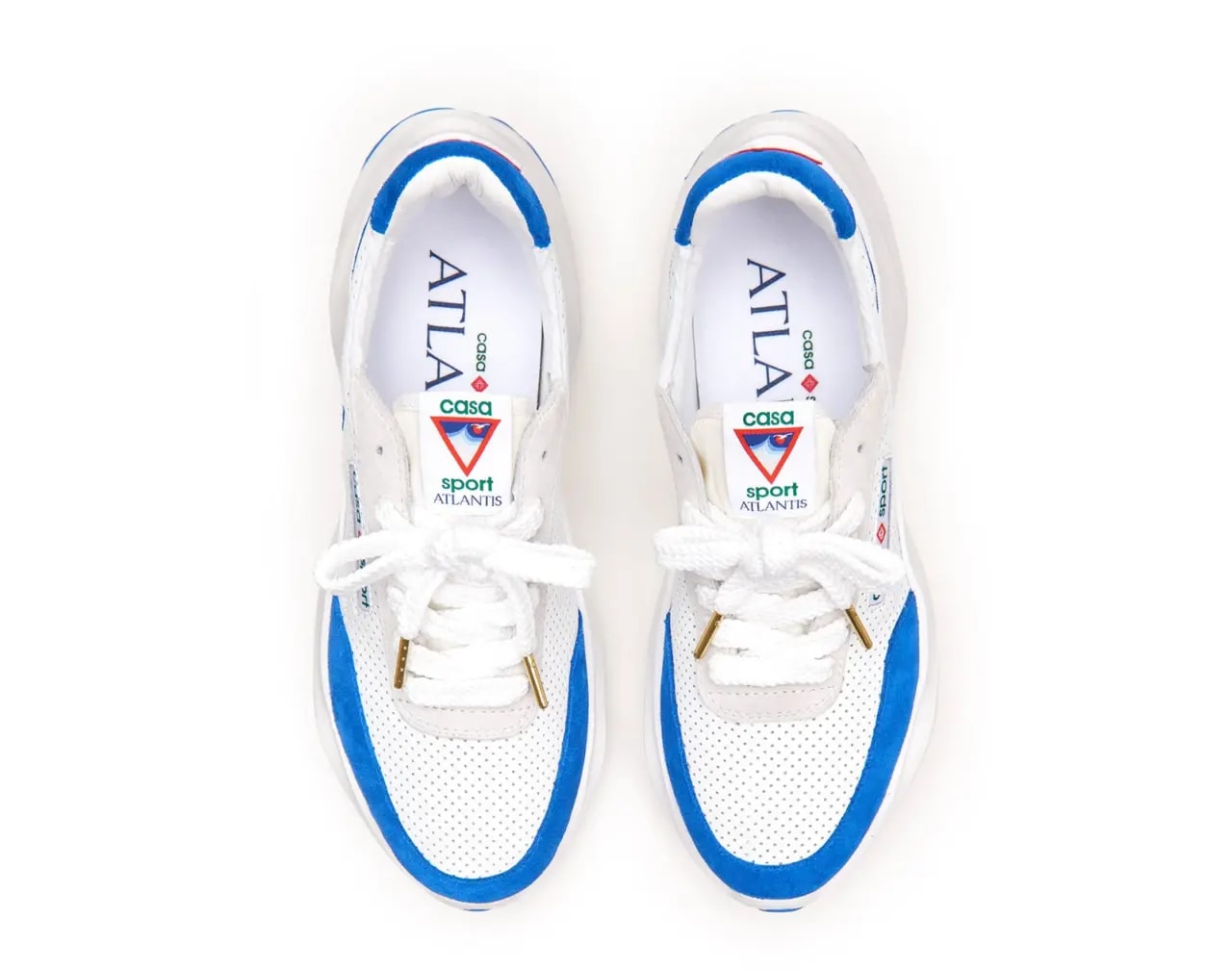 Giày Casablanca Atlantis Sneaker 'White Blue' AF22-SNK-002-05 — ảnh 4