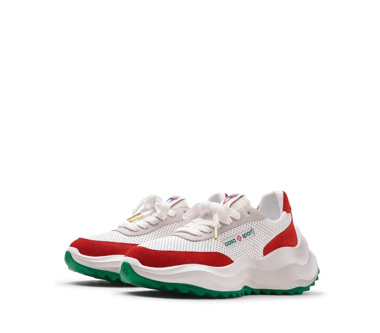 Giày Casablanca Atlantis Sneaker 'White Red' AF22-SNK-001-04 — ảnh 4