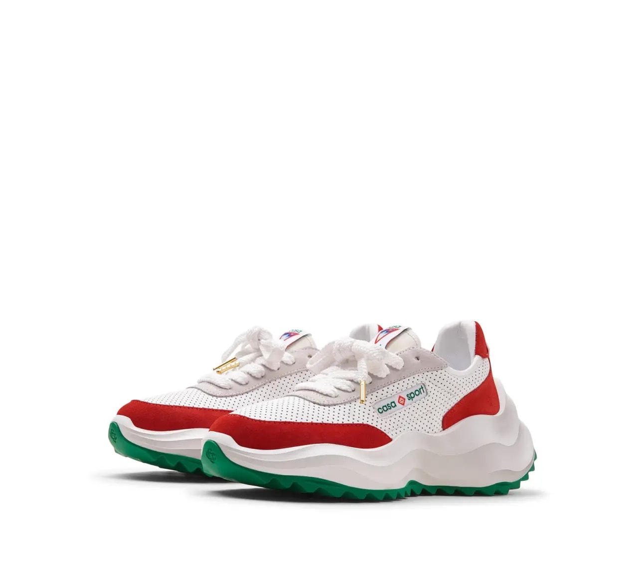 Giày Casablanca Atlantis Sneaker 'White Red' AF22-SNK-002-04 — ảnh 4