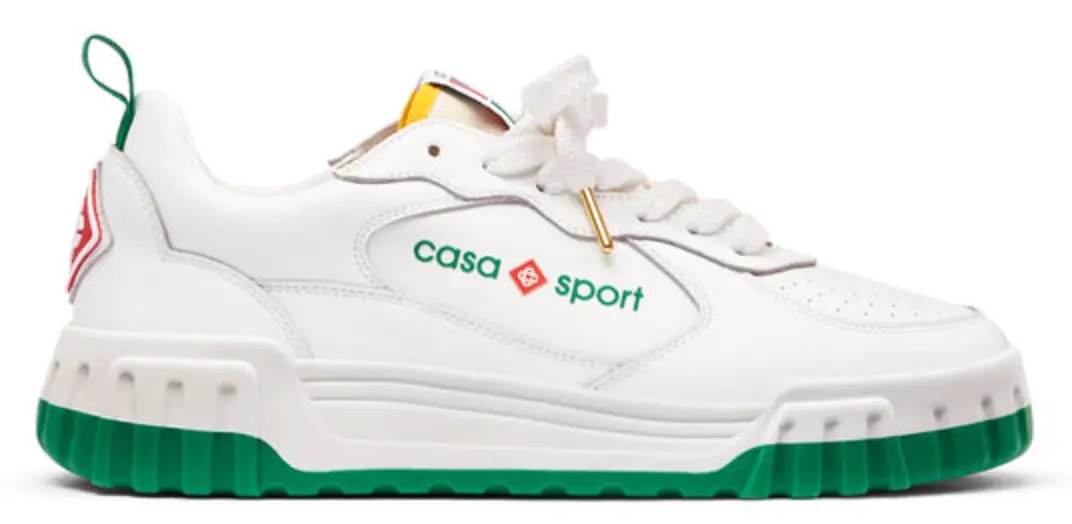 Giày Casablanca The Court Sneaker 'White Green' AF23-SNK-017M-01 — kich-thuoc: 42.5