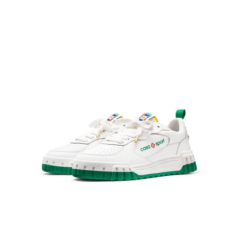 Giày Casablanca The Court Sneaker 'White Green' AF23-SNK-017W-01 — ảnh 2