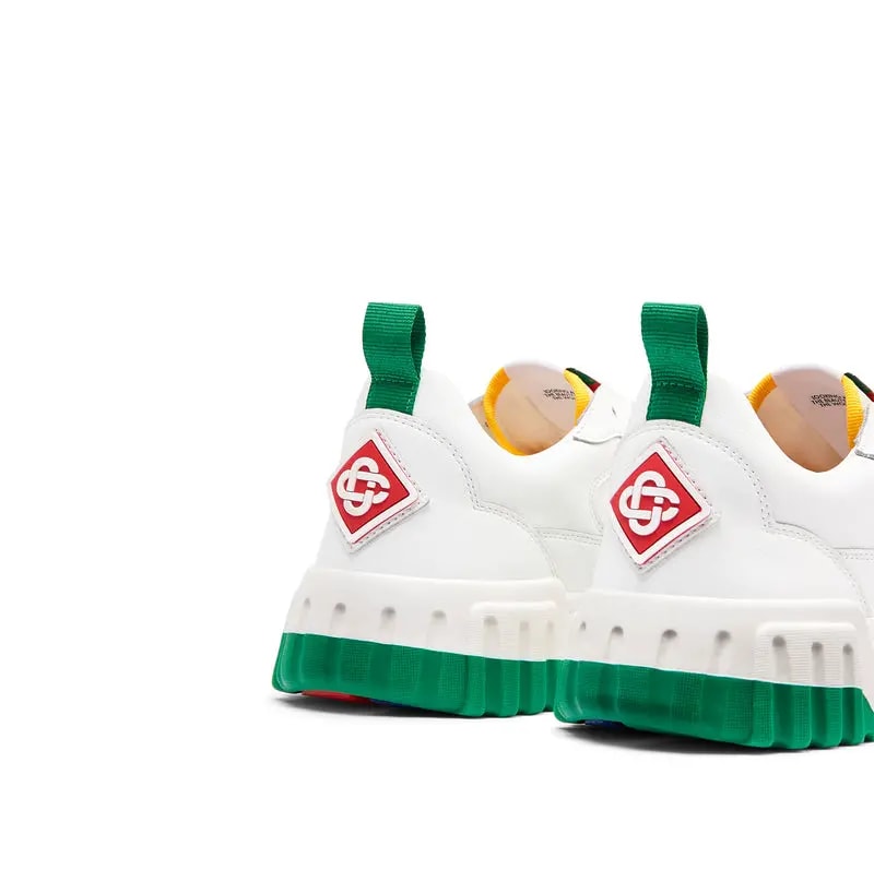 Giày Casablanca The Court Sneaker 'White Green' AF23-SNK-017W-01 — ảnh 5